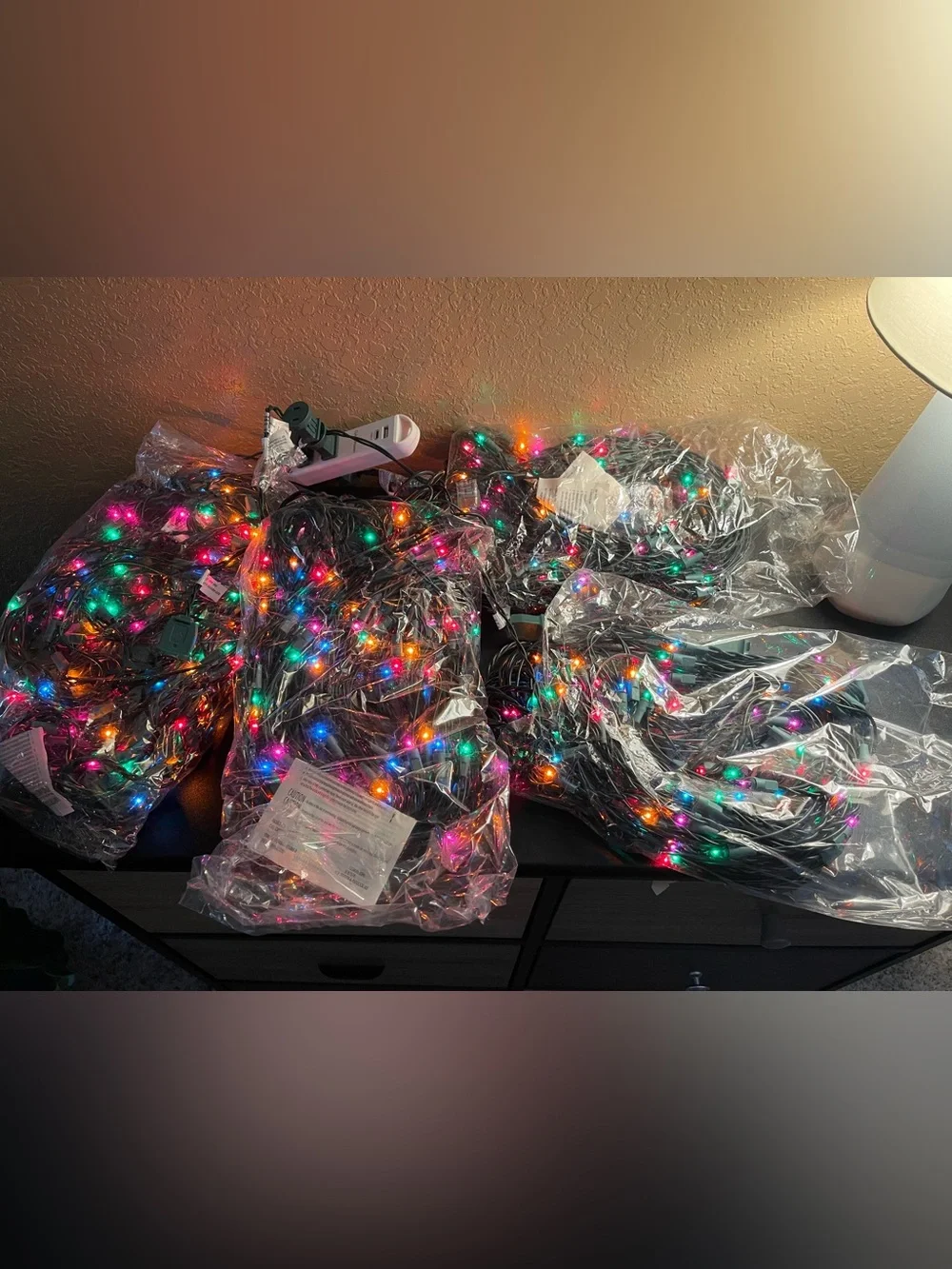 Multi-Color Mini Net Lights - 4x6 ft - Indoor/Outdoor Holiday Lighting